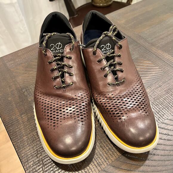 Cole Haan brown dress shoes zerogrand C30312 size 10.5Men - Picture 3 of 10
